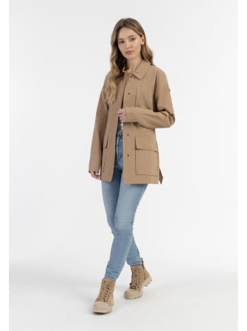DreiMaster Vintage Damen Leichte Baumwolljacke in Dunkelbeige
