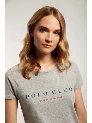 Polo Club T-Shirt in Graue Kraft