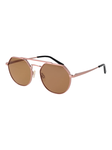 Serengeti Unisex Sonnenbrillen Aviator Roségold