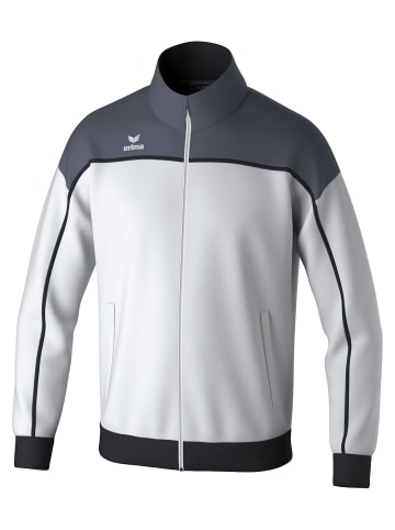 erima Unisex Erwachsene, Erwachsene Trainingsjacke in weiß/slate grey/schwarz