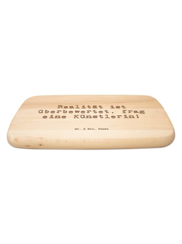 Mr. & Mrs. Panda Schneidebrett Holz Spruch Künstlerin Traum mit ... in Transparent