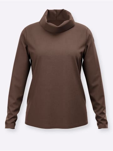 WITT WEIDEN Rollkragen-Shirt in schoko
