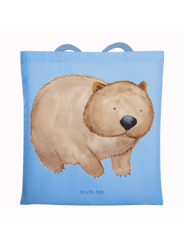 Mr. & Mrs. Panda Shopping Bag Wombat ohne Spruch in Sky Blue