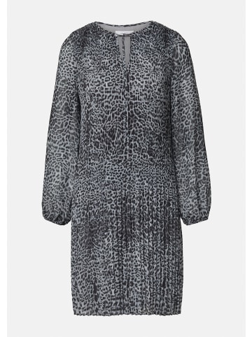 comma Kleid kurz in Schwarz-grau