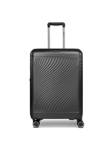 PICARD Vienna 4 Rollen Trolley M 65 cm mit Dehnfalte black