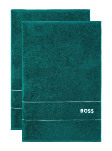 HUGO BOSS home Gästehandtuch - Set PLAIN (2tlg) in EVERGLN