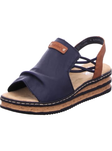 rieker Sandaletten in pazifik/cayenne