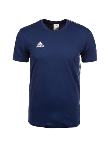 adidas Performance T-Shirt Core 18 in dunkelblau / weiß