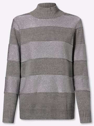 Heine Pullover in steingrau-meliert