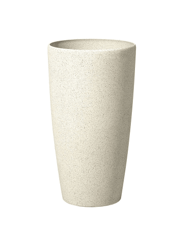 Beliani Outdoor Blumentopf ABDERA in Beige - (W) 31 x (H) 58 x (L) 31 cm