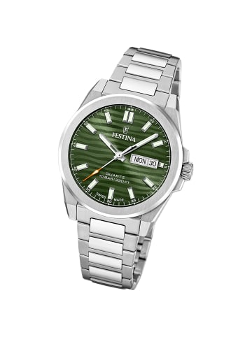Festina Analog-Armbanduhr Festina Swiss Made silber groß (ca. 39,8mm)