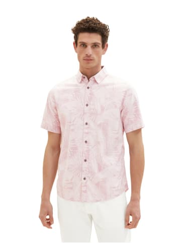 Tom Tailor Poloshirt PALM PRINT in Pink