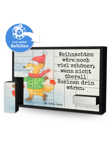 Mr. & Mrs. Panda Adventskalender Fuchs  Schlittschuhe Design mit... in Weiß