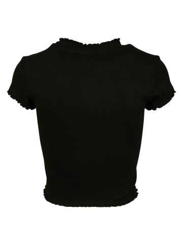 Urban Classics Cropped T-Shirts in black/white