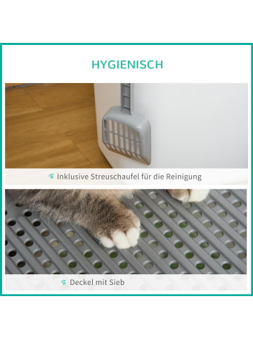 Pawhut Katzentoilette 44L x 55B x 39H cm