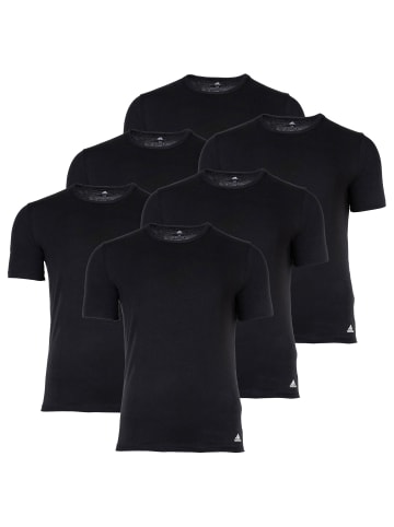 adidas T-Shirt 6er Pack in Schwarz