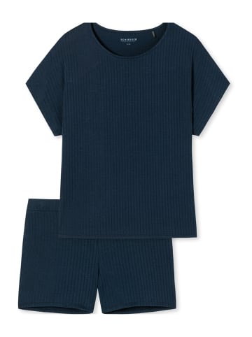 Schiesser Pyjama selected premium in Blau