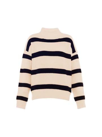 Blonda Damen Sweater in WOLLWEISS MARINE
