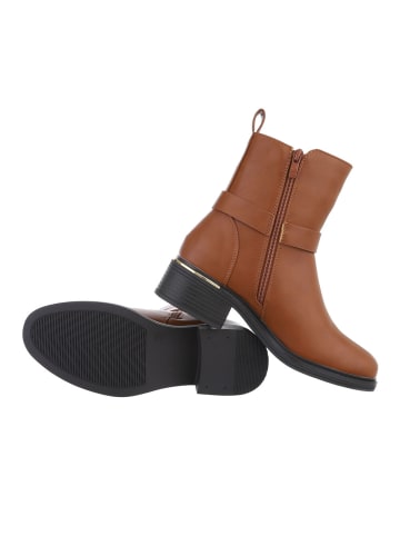 Ital-Design Stiefelette in Camel