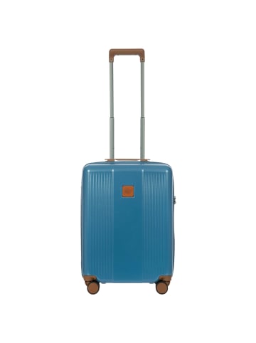 BRIC`s Ferrara - 4-Rollen-Kabinentrolley 55 cm (green) in denim