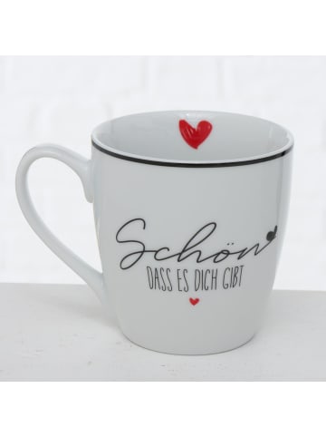 Boltze Jumbobecher Schön aus dass es Dich gibt 3er Set in weiss