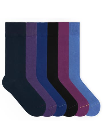 von Jungfeld Classic Socken-Set Signature Innenbund in Sechser im Lotto
