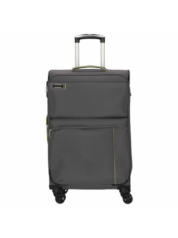 D&N Travel Line 6704 - 4-Rollen-Trolley M 65 cm erw. in grau