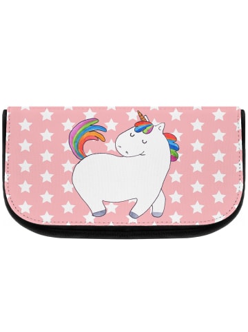 Mr. & Mrs. Panda Kosmetiktasche Einhorn Stolzieren ohne Spruch in Rot Pastell