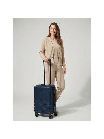 Camel Active Hanoi 4 Rollen Kabinentrolley S 55 cm mit Dehnfalte dark blue