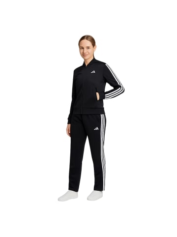 adidas Trainingsanzug im 3 Streifen Design in Schwarz