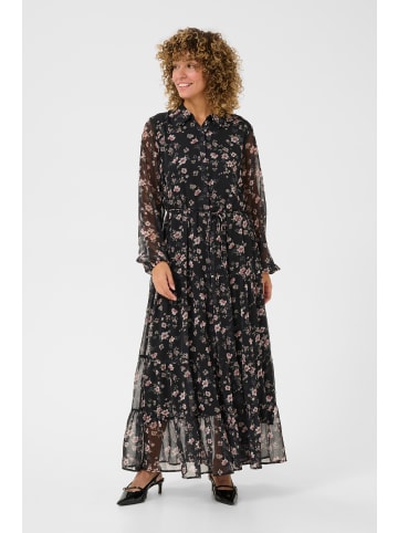 Cream Kleid CRYuna A-shape in Black Neutral Flowers