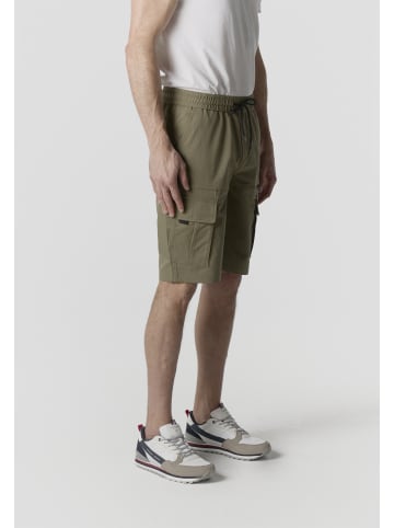 KOROSHI Herren kurze technische cargo-jogger in khaki