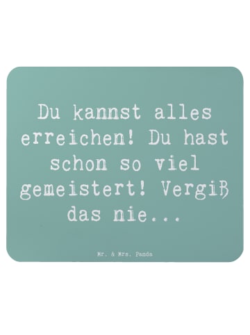 Mr. & Mrs. Panda Mauspad Spruch Selbstvertrauen stärken mit Spruch in Meeresbrise