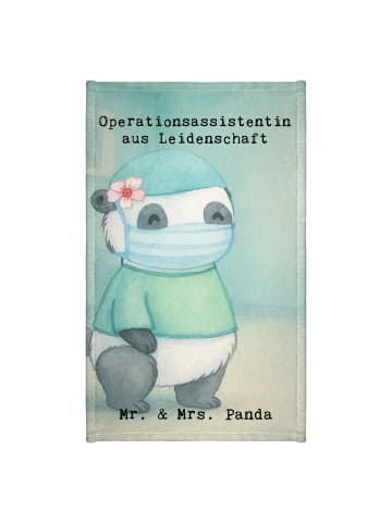 Mr. & Mrs. Panda Gästehandtuch Operationsassistentin Leidenschaf... in Weiß
