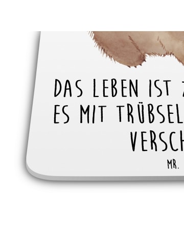 Mr. & Mrs. Panda Untersetzer Wombat mit Spruch in Weiß