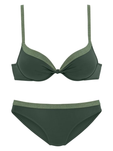 JETTE Push-Up-Bikini in oliv