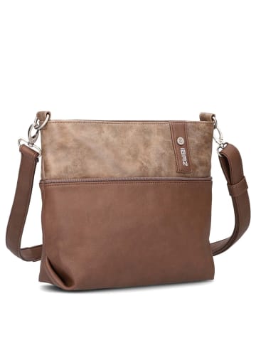 Zwei Jana J8 - Schultertasche 27 cm (papaya) in wood