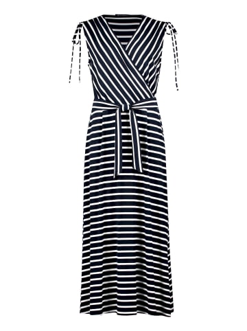Betty Barclay Jerseykleid ohne Arm in Dunkelblau/Weiß
