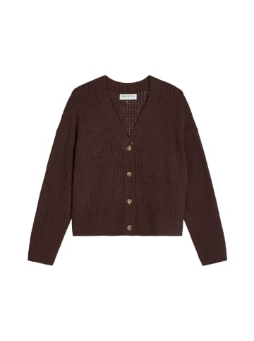 Marc O'Polo DENIM Cardigan relaxed in Burnt Aubergine