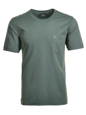 Ragman T-Shirt mit Brusttasche in Schilf