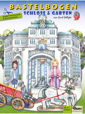 Atelier Schloss & Garten Bastelbogen | 3d bespielbare Schlosskulisse mit Garten zum...