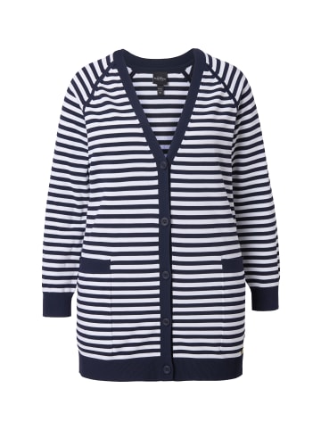 Ulla Popken Strickjacke in dunkles marine