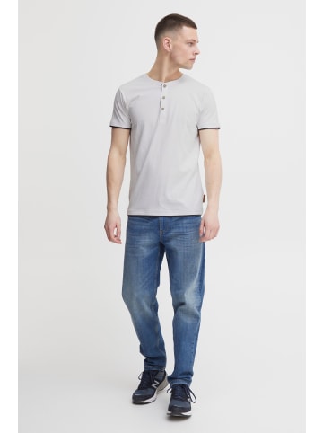 INDICODE Layershirt IDTony 40126MM Kurzarmshirt mit Knopfleiste in Weiß