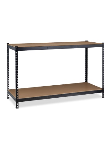 relaxdays Werkbank in Schwarz - (B)150 x (H)92 x (T)60 cm