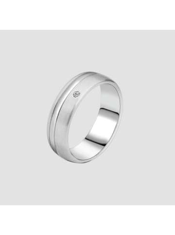 Adeliás Damen Ring aus Edelstahl mit Strass Steinchen in silber