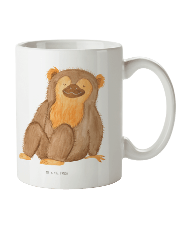 Mr. & Mrs. Panda Kindertasse Affe ohne Spruch in Weiß