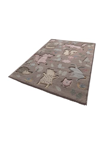 Sigikid Teppich "Forest" in Taupe/Pastellblau/Pastellgrün/Pastellrosa