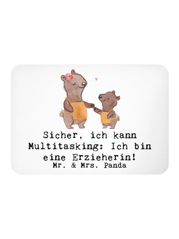 Mr. & Mrs. Panda Magnet Erzieherin Multitasking mit Spruch in Weiß