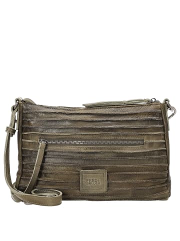 FREDs BRUDER Riffel Crossbag - Umhängetasche 27 cm (toffee) in khaki green