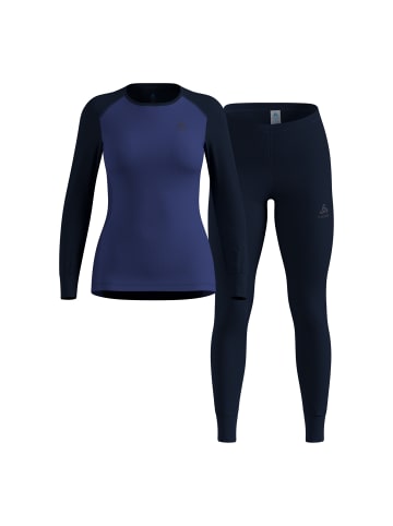 Odlo Active WARM Eco Skiunterwäsche-Set in Dunkelblau